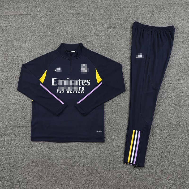 Sudadera Entrenamiento Real Madrid 2023/2024 Niño Kit Azul Marino